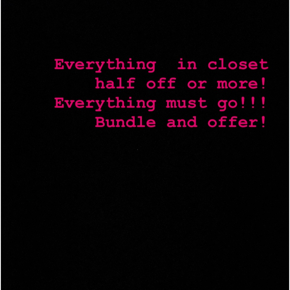 Everything must go